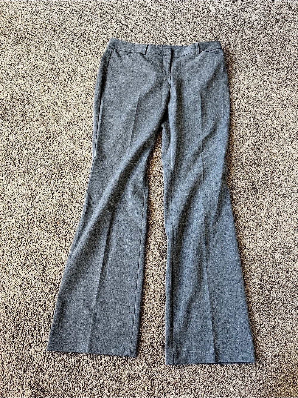 Express Editor Pant Gray Flare Pants Waist 10L